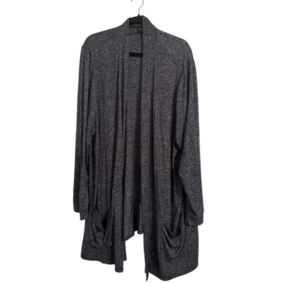 Lane Bryant Women's Plus 26/28 Lagenlook Open Front Long Sleeve Pocket Cardigan - Picture 1 of 10
